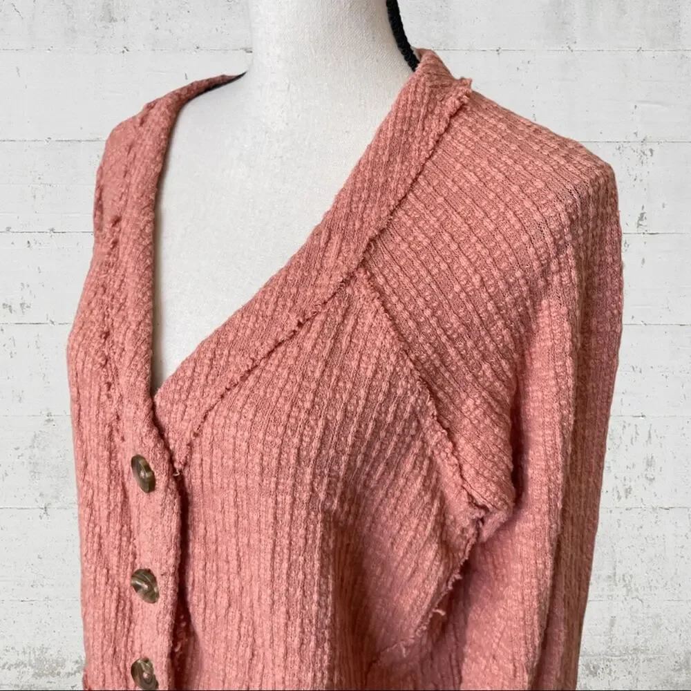 Two by Vince Camuto Peach Cardigan Sweater Size Large